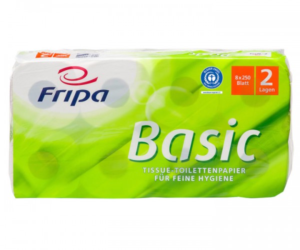 Fripa-Basic Toilettenpapier 2-lagig