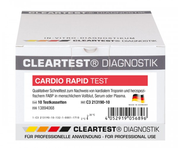 CLEARTEST® Cardio rapid Verpackung